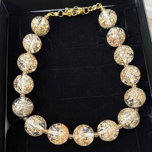 Sassy Jones Gold Flake Statement Necklace